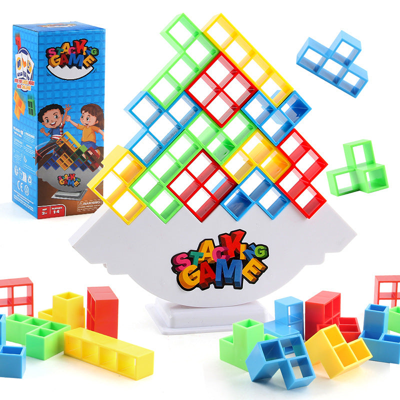 Tetris Tower™ 64 家族で夢中になるバランス積み木ゲーム – 集中力・器用さ・笑顔が育つ！