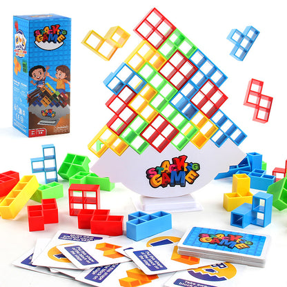 Tetris Tower™ 64 家族で夢中になるバランス積み木ゲーム – 集中力・器用さ・笑顔が育つ！