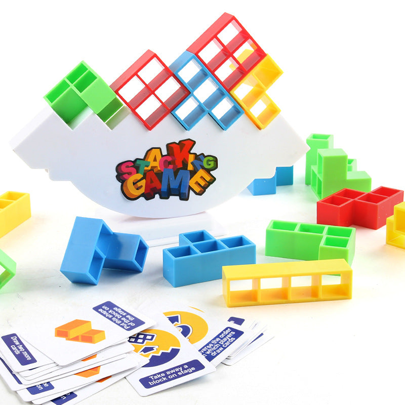 Tetris Tower™ 64 家族で夢中になるバランス積み木ゲーム – 集中力・器用さ・笑顔が育つ！