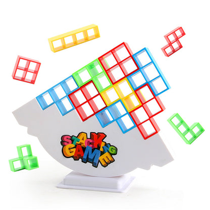 Tetris Tower™ 64 家族で夢中になるバランス積み木ゲーム – 集中力・器用さ・笑顔が育つ！